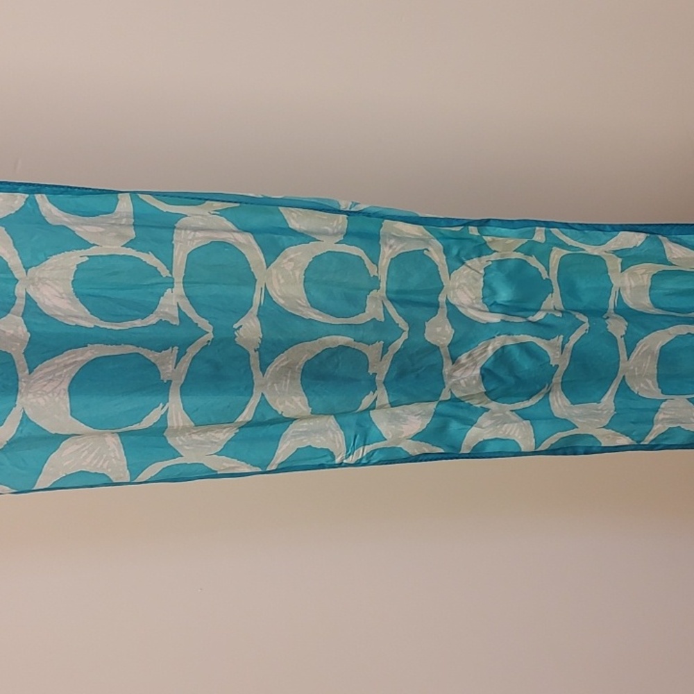 Coach 💯 Silk Scarf - Picture 6 of 7